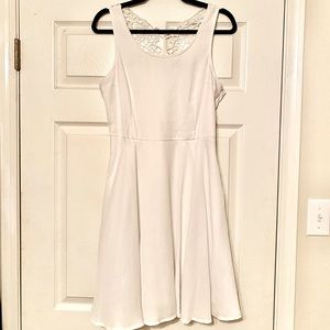 Lace backed White Dress